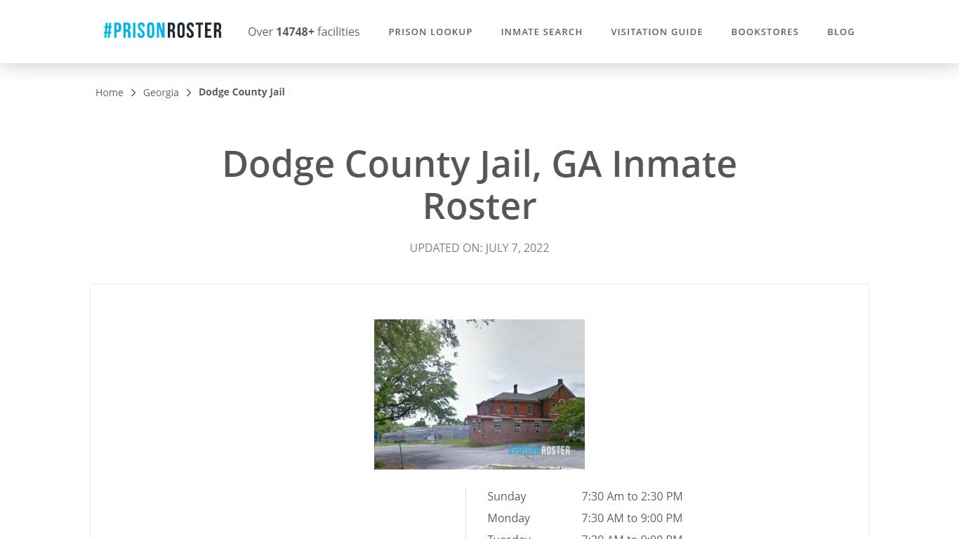 Dodge County Jail, GA Inmate Roster