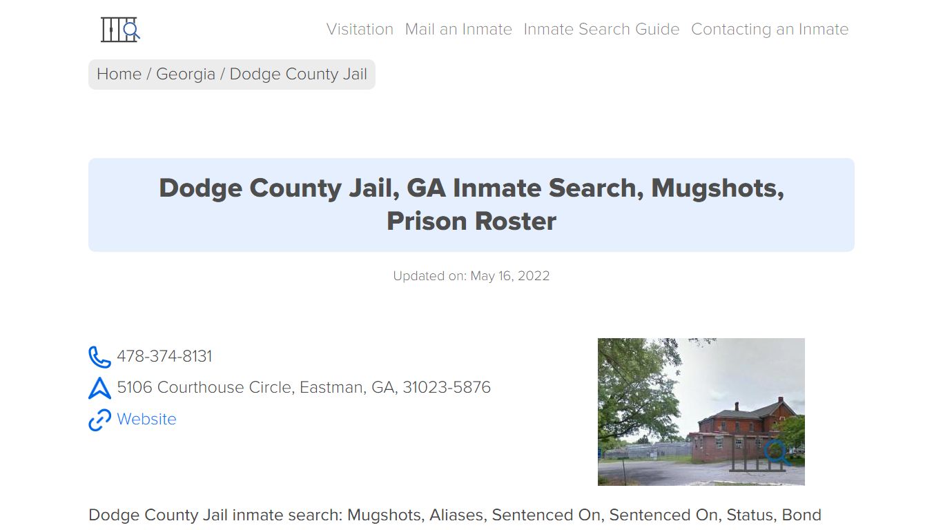 Dodge County Jail, GA Inmate Search, Mugshots, Prison Roster